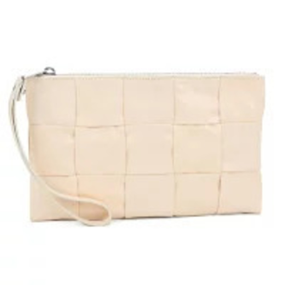 Bottega Veneta Clutch Bag Maxi Intrecciato Leather Beige Cream